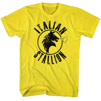 Thumbnail for ROCKY-ITALIAN STALLION-YELLOW ADULT S/S TSHIRT
