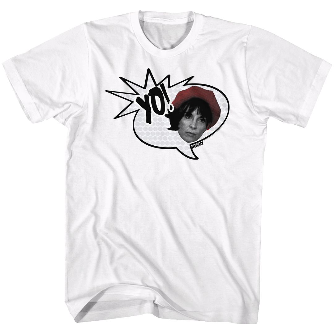 ROCKY-YO ADRIAN-WHITE ADULT S/S TSHIRT