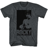 Thumbnail for ROCKY-ROCKY IN A BOX-BLACK HEATHER ADULT S/S TSHIRT