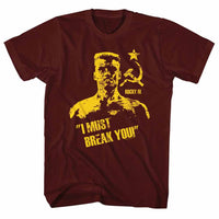 Thumbnail for ROCKY-BREAK YOU-MAROON ADULT S/S TSHIRT