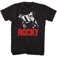 Thumbnail for ROCKY-ROCKY FLAG-BLACK ADULT S/S TSHIRT