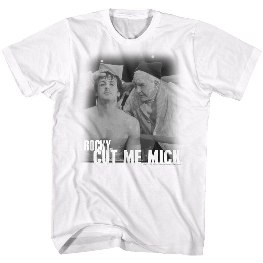 ROCKY-ROCK AND MICK-WHITE ADULT S/S TSHIRT