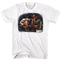 Thumbnail for ROCKY-ROCKY VS APOLLO PAINTING-WHITE ADULT S/S TSHIRT