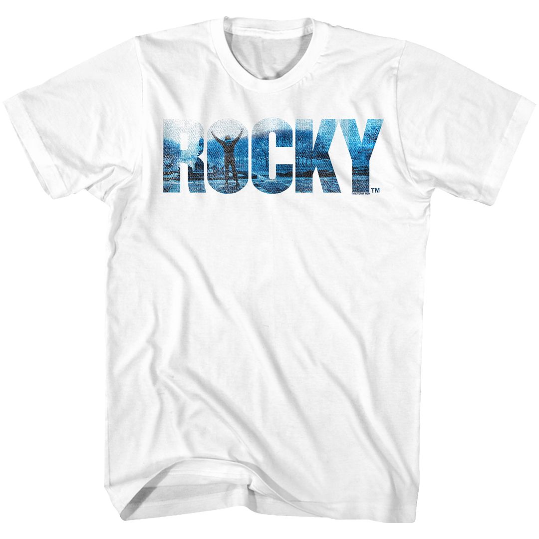 ROCKY-ROCKY BLUE-WHITE ADULT S/S TSHIRT