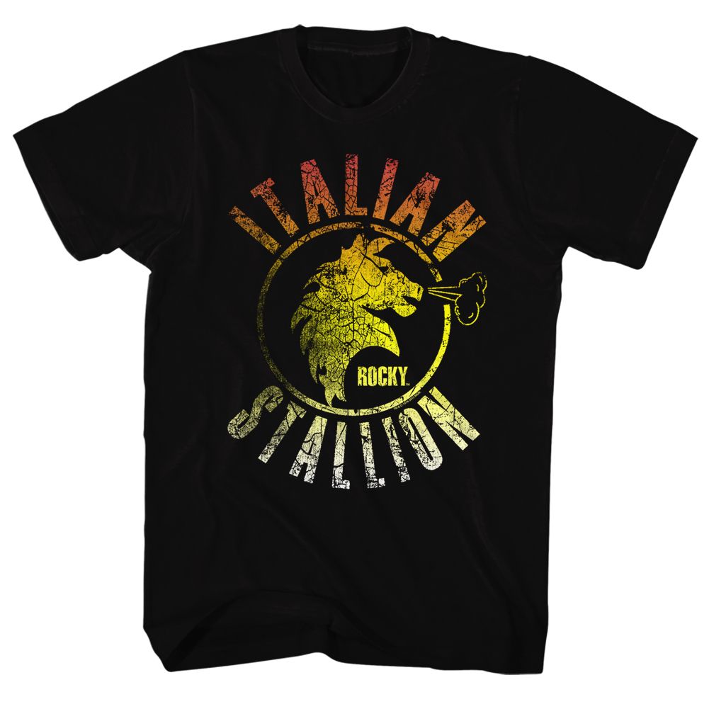 ROCKY-STALLION FADE-BLACK ADULT S/S TSHIRT