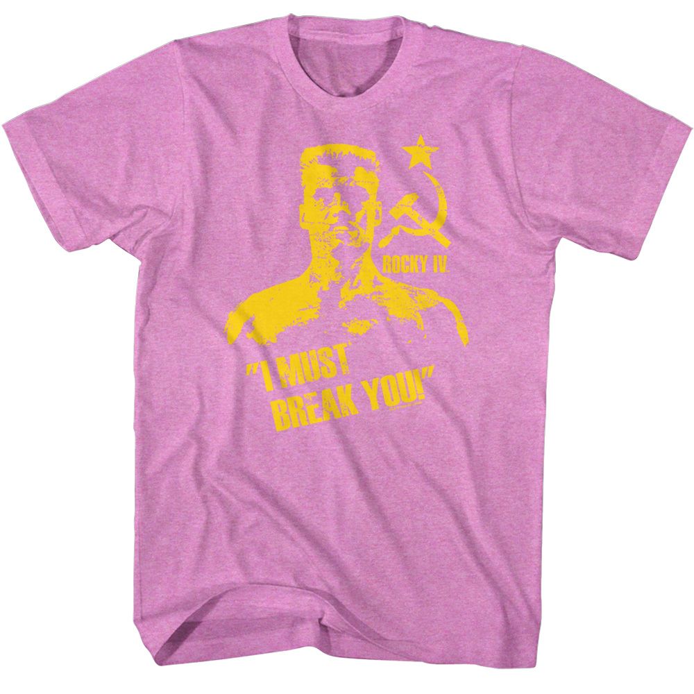 ROCKY-BREAK YOU-NEON PURPLE HEATHER ADULT S/S TSHIRT
