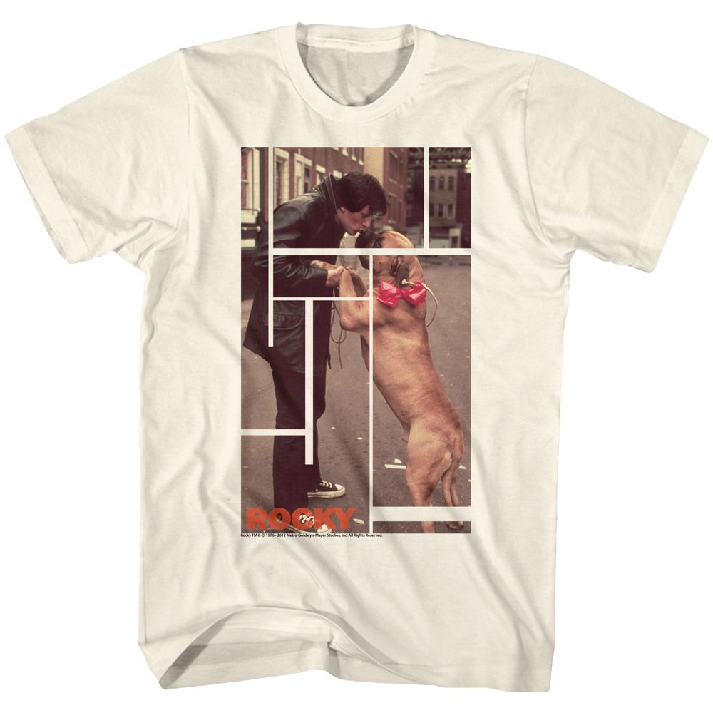 ROCKY-ROCKY AND DOGGY-NATURAL ADULT S/S TSHIRT