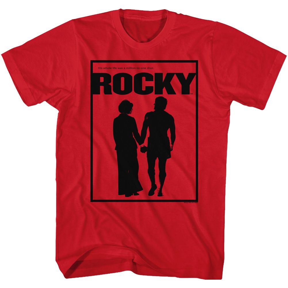 ROCKY-POSTER-RED ADULT S/S TSHIRT