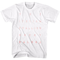 Thumbnail for ROCKY-WORDS-WHITE ADULT S/S TSHIRT