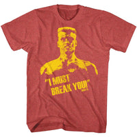 Thumbnail for ROCKY-BREAK YOU-RED HEATHER ADULT S/S TSHIRT