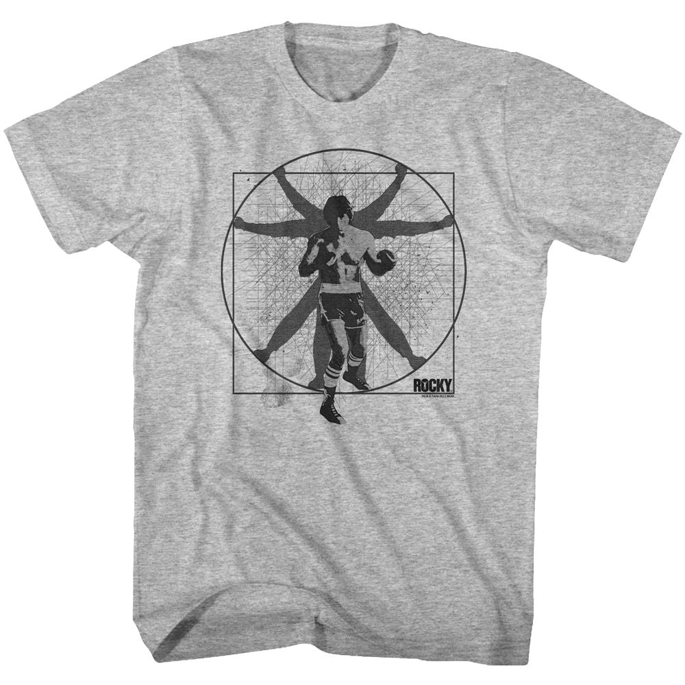 ROCKY-VITRUVIAN ROCKY-GRAY HEATHER ADULT S/S TSHIRT