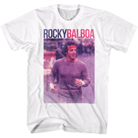 Thumbnail for ROCKY-PIC WITH NAME-WHITE ADULT S/S TSHIRT