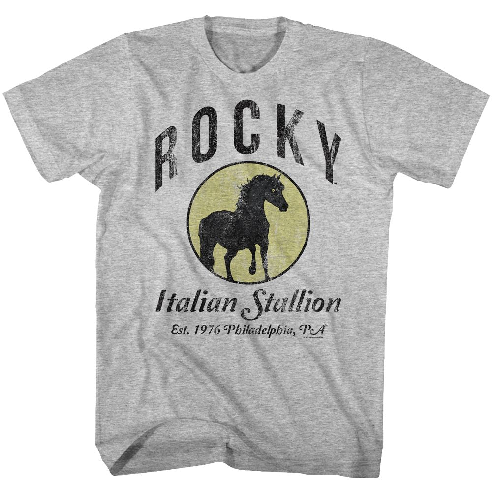 ROCKY-ESTABLISHED 1967-GRAY HEATHER ADULT S/S TSHIRT