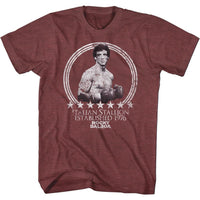 Thumbnail for ROCKY-ROCKY READY-VINTAGE MAROON HEATHER ADULT S/S TSHIRT