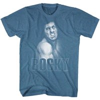 Thumbnail for ROCKY-ROCKY SMASH-INDIGO HEATHER ADULT S/S TSHIRT