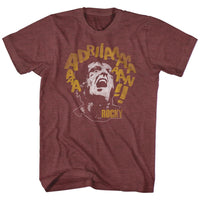 Thumbnail for ROCKY-ADRIAAAAAN-VINTAGE MAROON HEATHER ADULT S/S TSHIRT