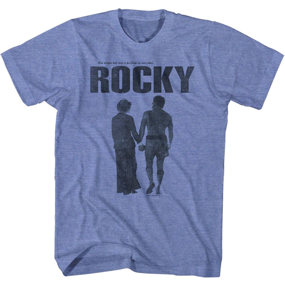 ROCKY-POSTER-LIGHT BLUE HEATHER ADULT S/S TSHIRT