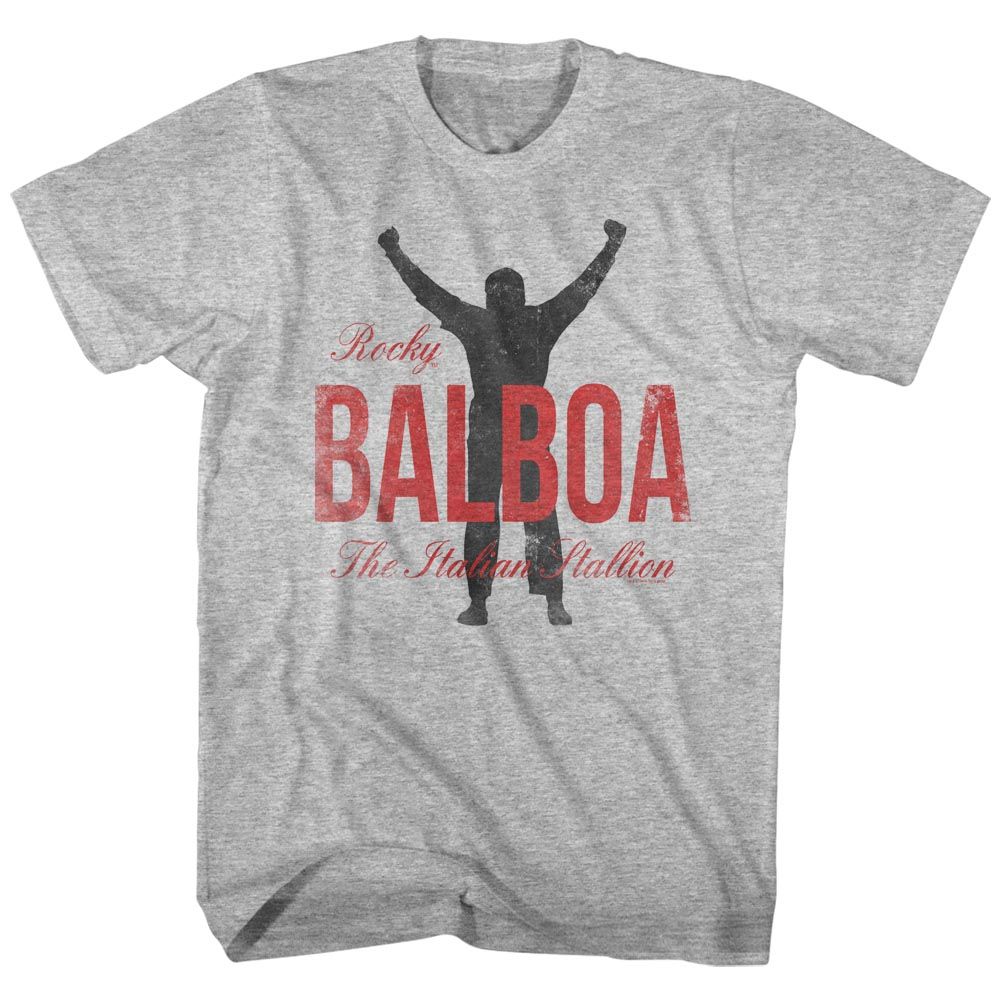 ROCKY-BALBOA-GRAY HEATHER ADULT S/S TSHIRT