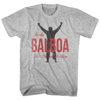 Thumbnail for ROCKY-BALBOA-GRAY HEATHER ADULT S/S TSHIRT