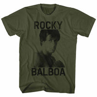 Thumbnail for ROCKY-BALBOA-MILITARY GREEN ADULT S/S TSHIRT