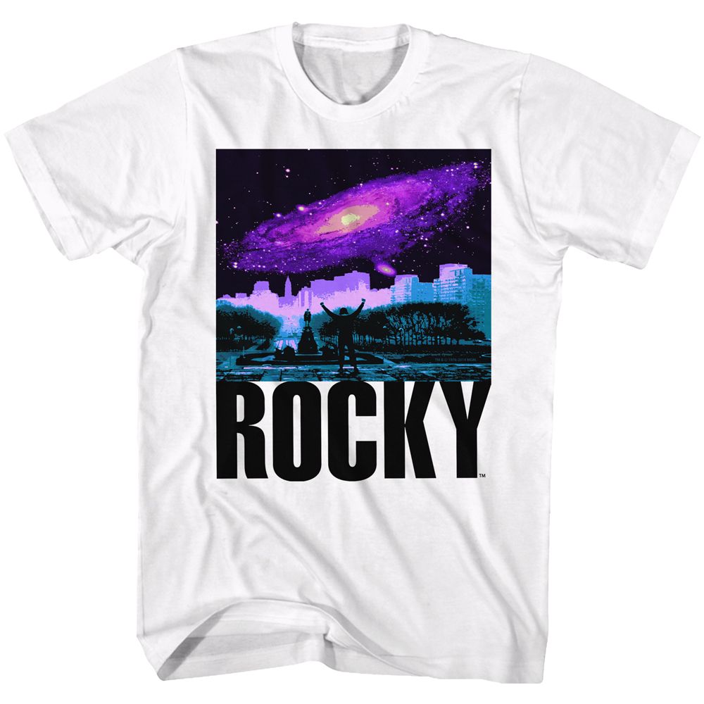 ROCKY-GALAXY-WHITE ADULT S/S TSHIRT