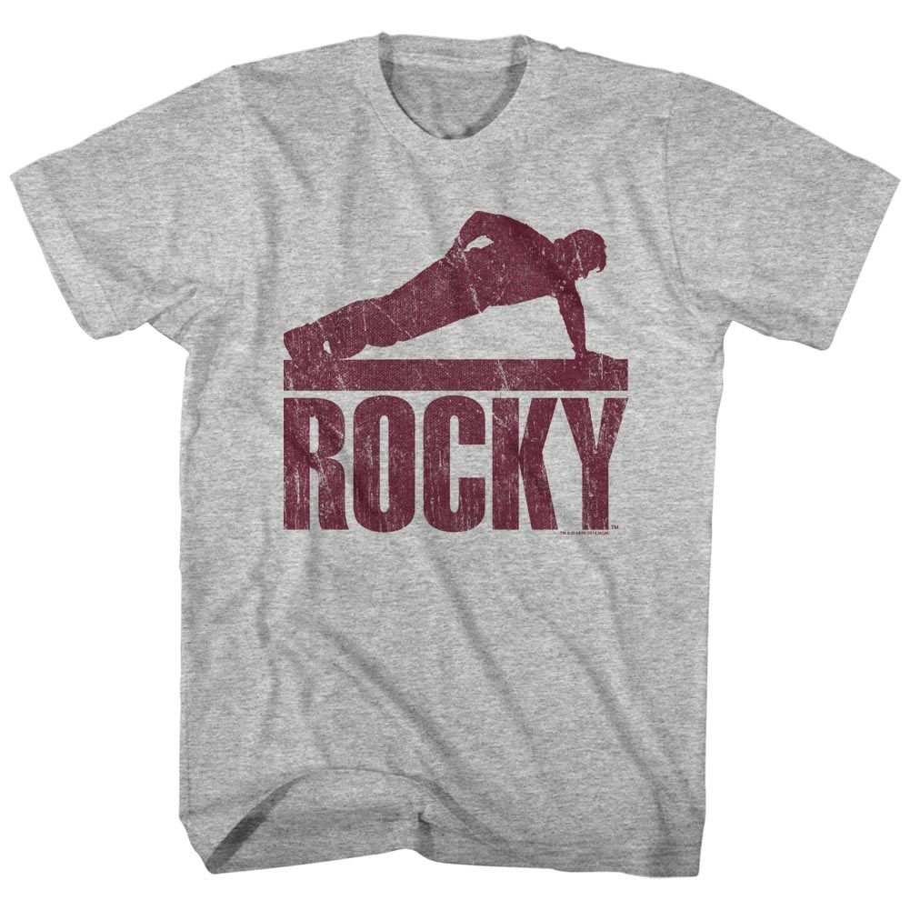 ROCKY-PUSHUP-GRAY HEATHER ADULT S/S TSHIRT