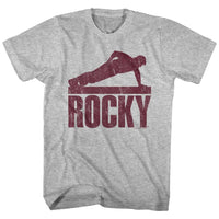 Thumbnail for ROCKY-PUSHUP-GRAY HEATHER ADULT S/S TSHIRT
