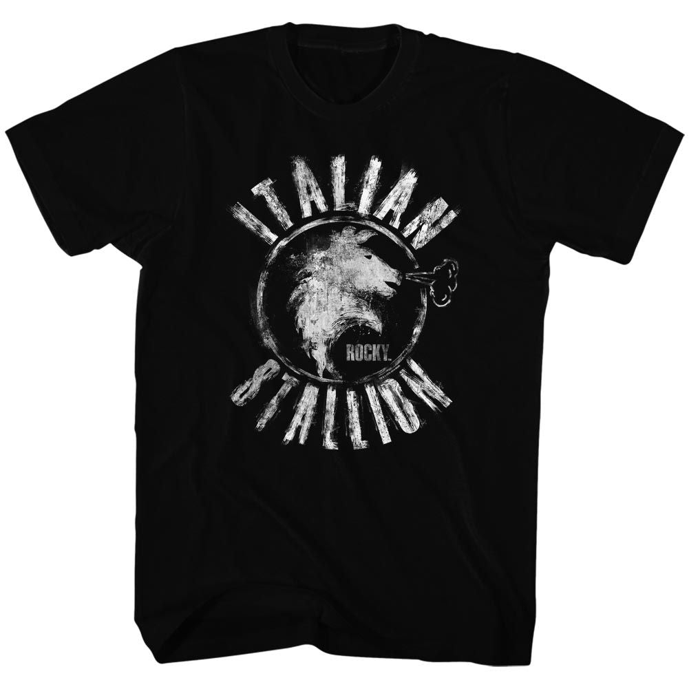 ROCKY-CHALK STALLION-BLACK ADULT S/S TSHIRT