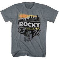 Thumbnail for ROCKY-PHILLYSTEAK-GRAPHITE HEATHER ADULT S/S TSHIRT
