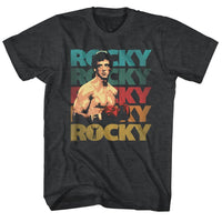 Thumbnail for ROCKY-70S COLOR-BLACK HEATHER ADULT S/S TSHIRT