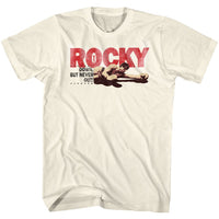 Thumbnail for ROCKY-DOWNBUT NEVER OUT-WHITE ADULT S/S TSHIRT