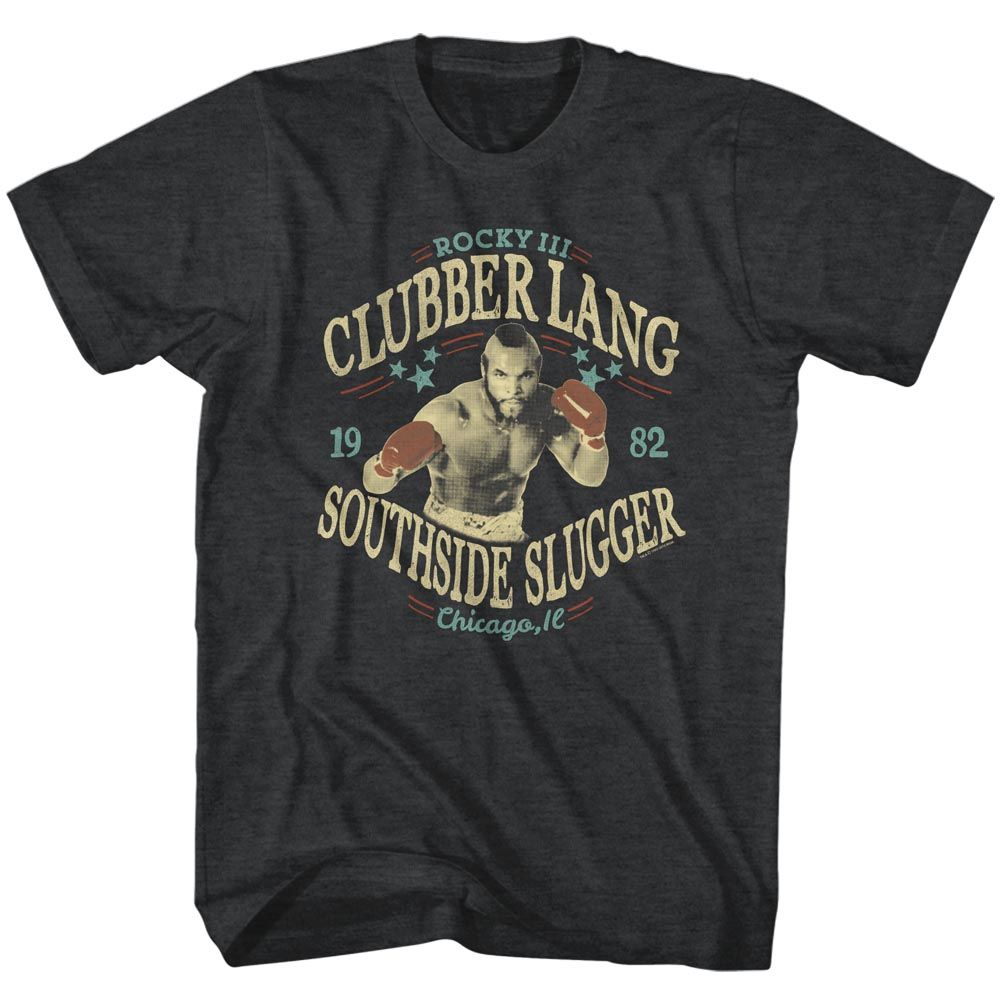 ROCKY-SOUTHSIDE SLUGGER-BLACK HEATHER ADULT S/S TSHIRT