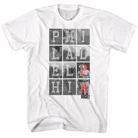 Thumbnail for ROCKY-PHILLY CHEESE STEAK-WHITE ADULT S/S TSHIRT