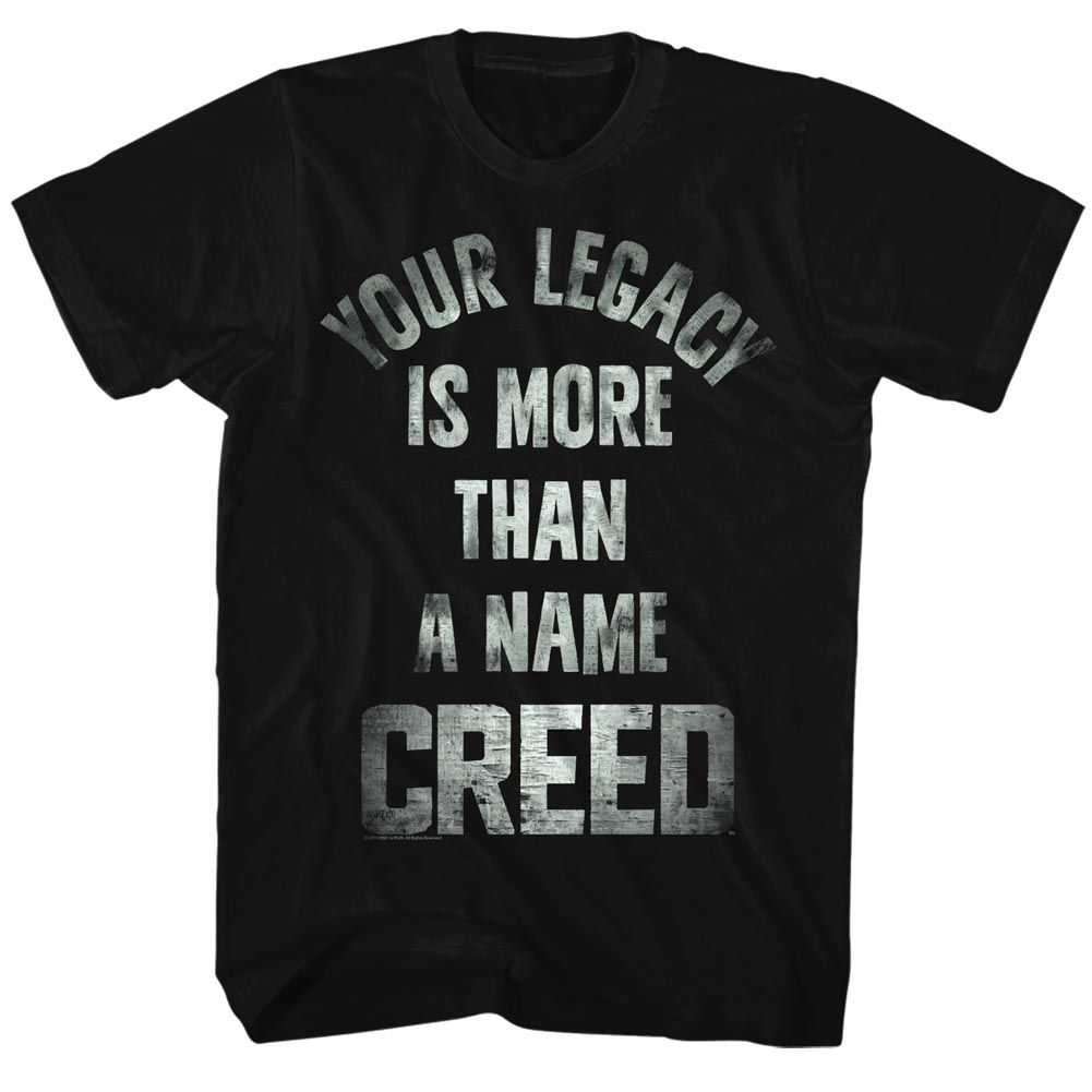 ROCKY-TAGLINE-BLACK ADULT S/S TSHIRT