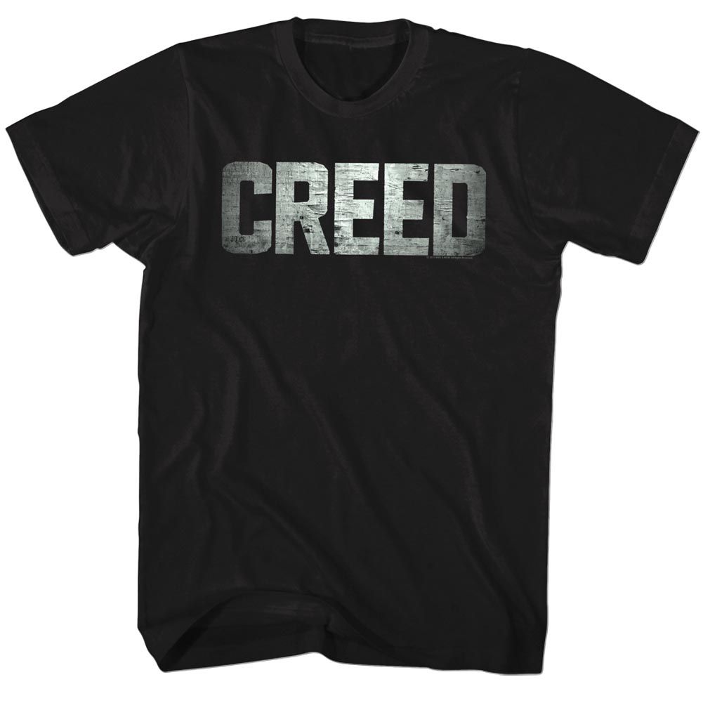 ROCKY-CREED LOGO-BLACK ADULT S/S TSHIRT