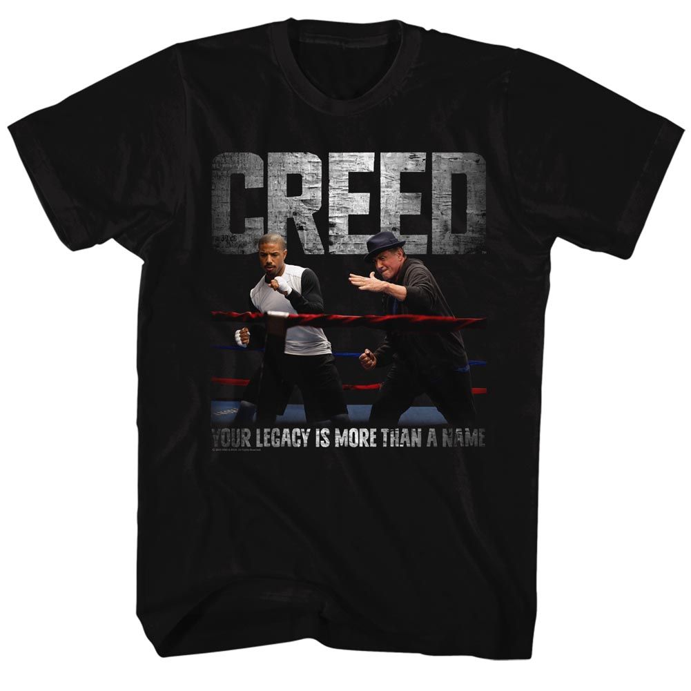 ROCKY-EMBRACE THE LEGACY COLOR-BLACK ADULT S/S TSHIRT