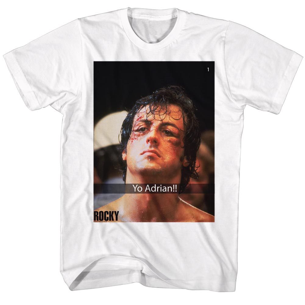 ROCKY-YO ADRIAN SNAP-WHITE ADULT S/S TSHIRT