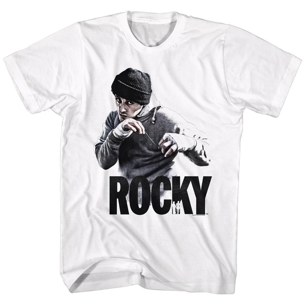 ROCKY-40TH ANNIVERSARY-WHITE ADULT S/S TSHIRT