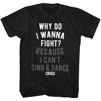 Thumbnail for ROCKY-WANNAFIGHT-BLACK ADULT S/S TSHIRT