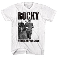 Thumbnail for ROCKY-40TH-WHITE ADULT S/S TSHIRT