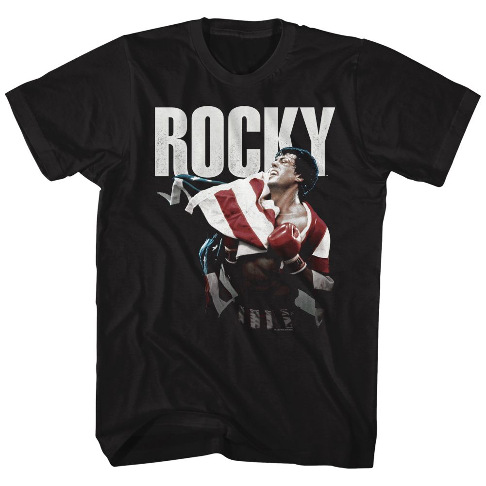 ROCKY-FLAP WRAP-BLACK ADULT S/S TSHIRT