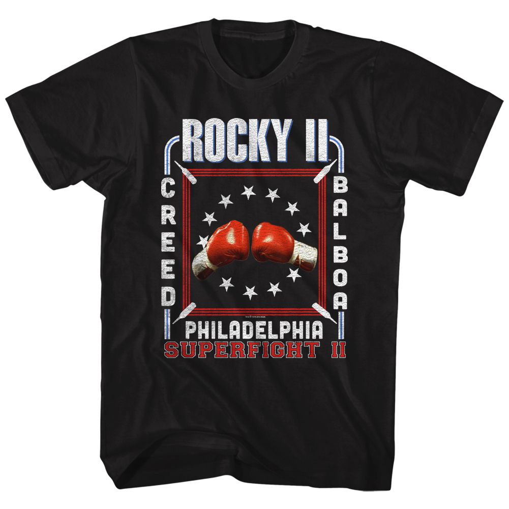 ROCKY-ROCKY II SUPERFIGHT II-BLACK ADULT S/S TSHIRT