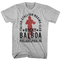 Thumbnail for ROCKY-BALBOA BOXING CLUB-GRAY HEATHER ADULT S/S TSHIRT