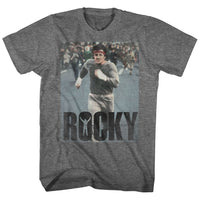 Thumbnail for ROCKY-AM DOING A RUN-GRAPHITE HEATHER ADULT S/S TSHIRT
