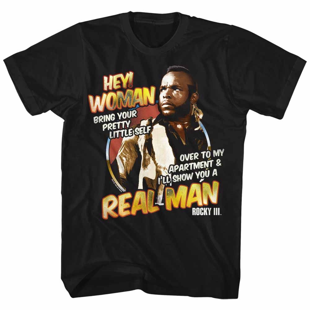 ROCKY-HEY WOMAN-BLACK ADULT S/S TSHIRT