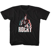 Thumbnail for ROCKY-3D MUSCLES-BLACK YOUTH S/S TSHIRT