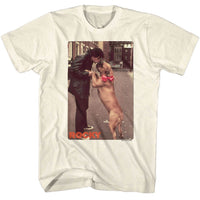 Thumbnail for ROCKY-KISSY DOG-NATURAL ADULT S/S TSHIRT