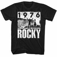 Thumbnail for ROCKY-76 IS AWESOME-BLACK ADULT S/S TSHIRT