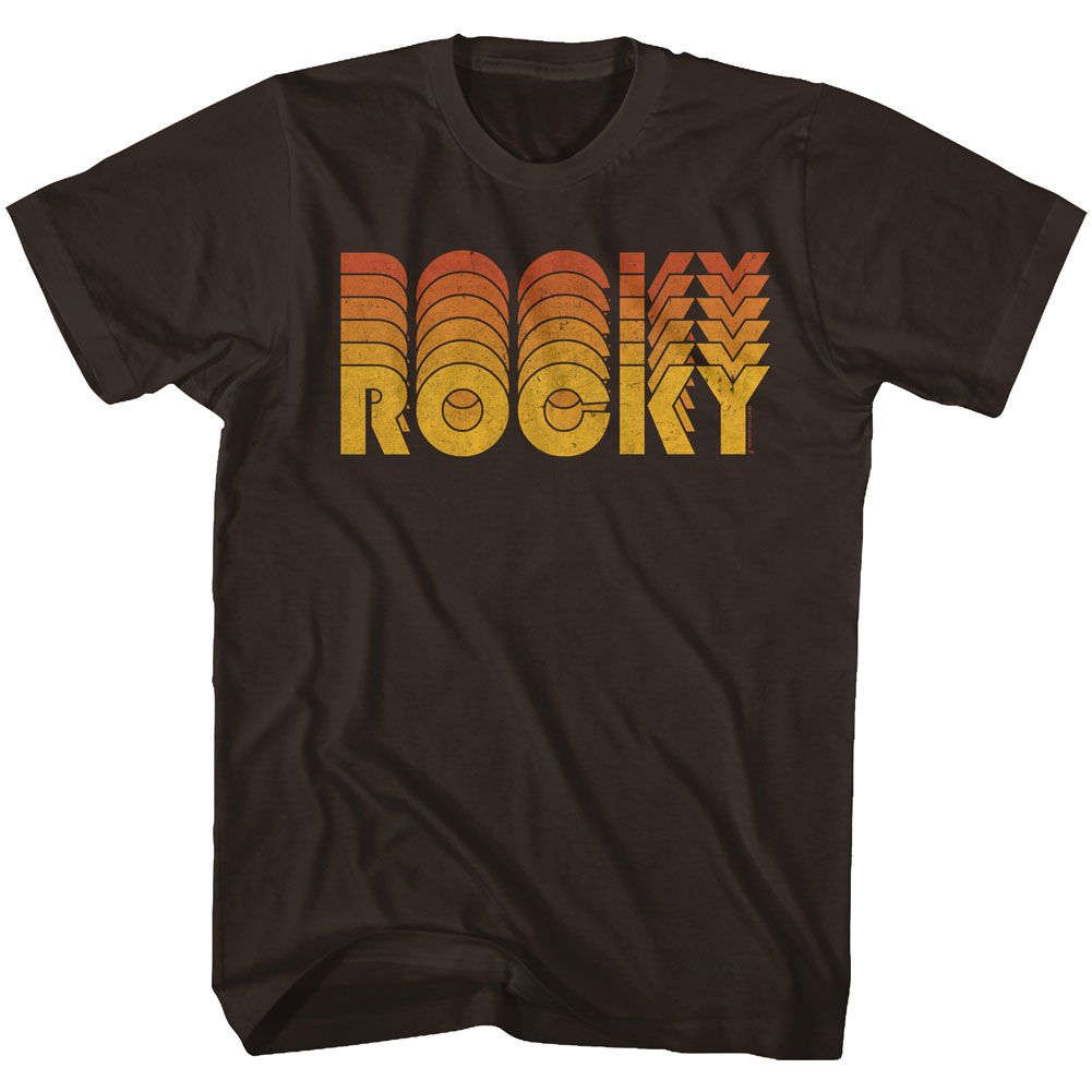 ROCKY-RETRO ROCKY-DARK CHOCOLATE ADULT S/S TSHIRT