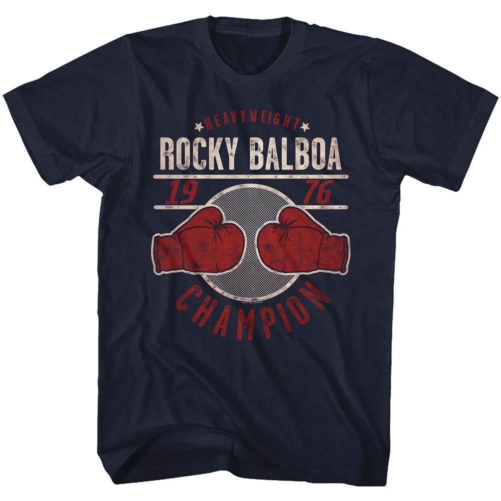 ROCKY-CHAMP76-NAVY ADULT S/S TSHIRT